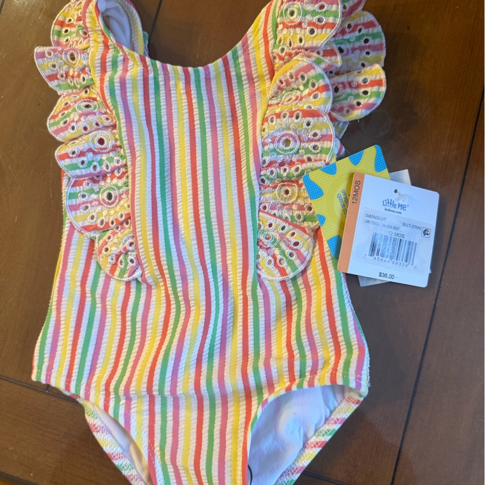 New little me 12m bathing suit